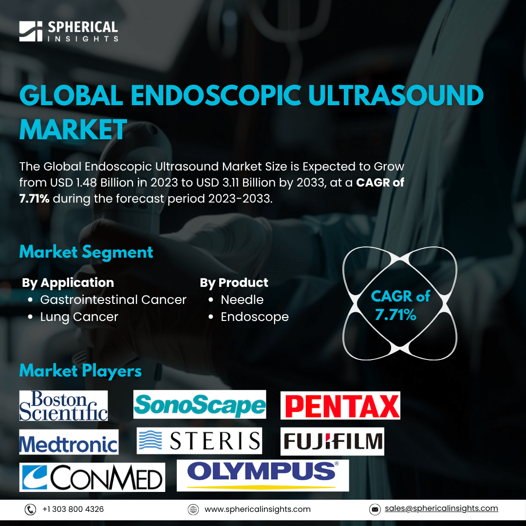 Global Endoscopic Ultrasound Market Size To Exceed USD 3.11 Billion by 2033: Industry Analysis Report