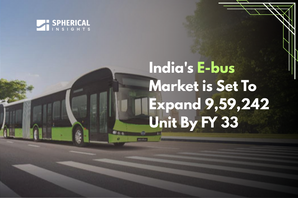 India's E-bus Market is Set To Expand 9,59,242 Unit By FY 33: Spherical Insights Forecasts, Growth, Companies, Trends